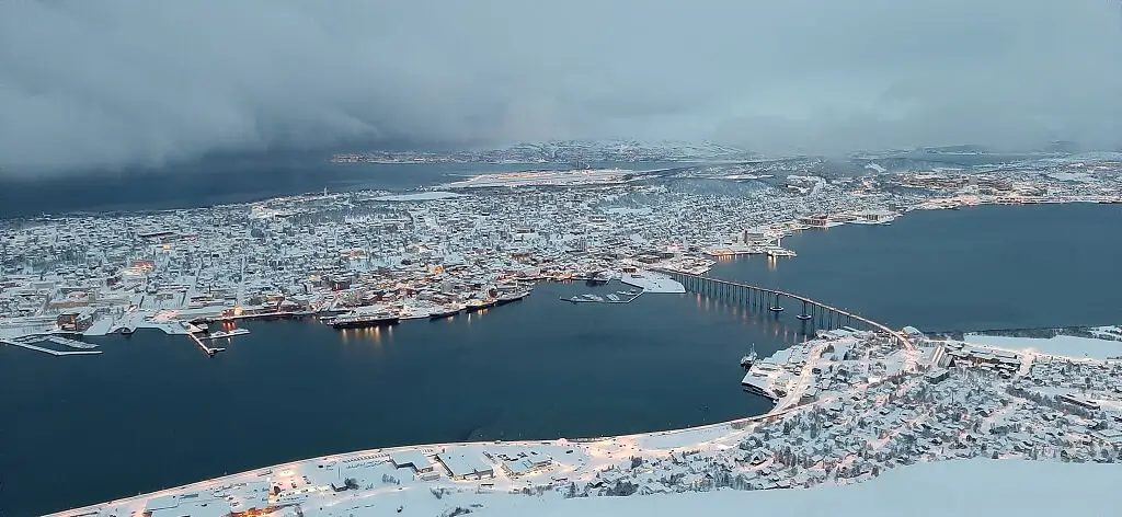 Vista panorámica de la ciudad de Tromso